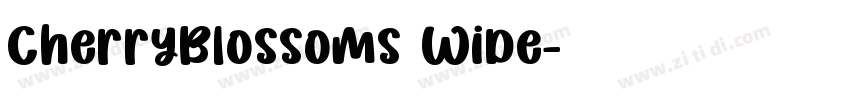 CherryBlossoms Wide字体转换